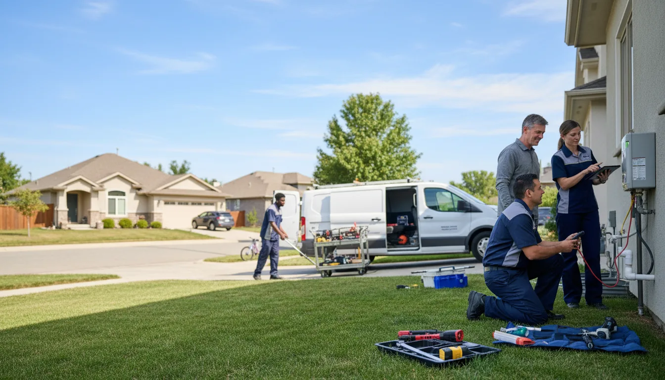 Tankless water heater service in Meriden, IA